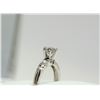 Image 3 : 88) 10KT WHITE GOLD DIAMOND RING. SIZE 7.5