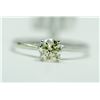 Image 3 : 87) A PLATINUM DIAMOND SOLITAIRE RING. SIZE 7