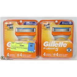 2 PACKS GILLETTE FUSION 5 RAZORS,