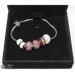 PANDORA BRACELET 925 STERLING SILVER, WITH MULTI