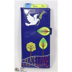 PEACE + LOVE DESIGN WALLET BY SHAG WEAR CANADA