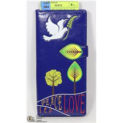 PEACE + LOVE DESIGN WALLET BY SHAG WEAR CANADA