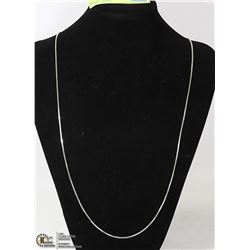 925 STERLING SILVER 30 INCH BOX STYLE CHAIN