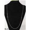 Image 1 : 925 STERLING SILVER 30 INCH BOX STYLE CHAIN
