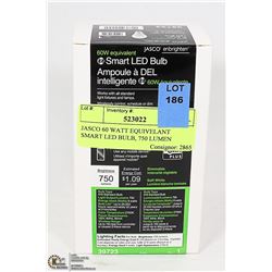 JASCO 60 WATT EQUIVELANT SMART LED BULB, 750 LUMEN