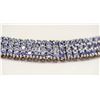 Image 2 : 98) A STERLING SILVER TANZANITE BRACELET.