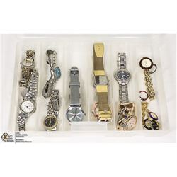 12 ASSORTED LADIES WATCHES (NEEDS BATTERIES)