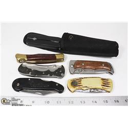 LOT OF 6 POCKET KNIVES