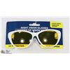 Image 1 : WHITE FRAMED NIGHT VISION GLASSES WITH UV