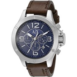 NEW ARMANI BLUE DIAL 46MM TRIPLE CHRONO MSRP $265