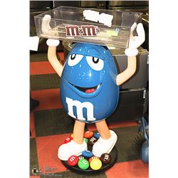 45" M&M'S BLUE STORE RETAIL DISPLAY  ON WHEELS