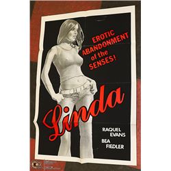 1960S MOVIE POSTER LINDA ONE SHEET SIZE