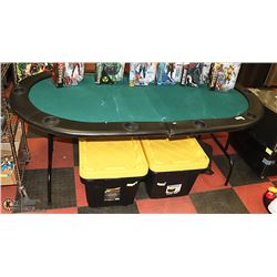 POKER TABLE WITH CARRYING BAG