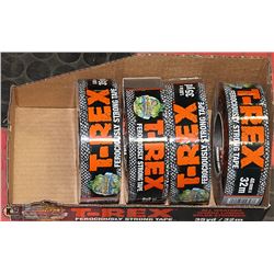 DISPLAY BOX WITH 4 NEW ROLLS OF T-REX 35