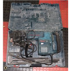 BOSCH HAMMER DRILL WITH BITS IN CASE