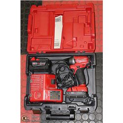 MILWAUKEE M18 FUEL DRILL KIT W/ CHARGER & EXTRA