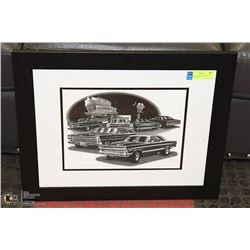 LIMITED EDITION #84/650 FORD FAIRLANE PRINT