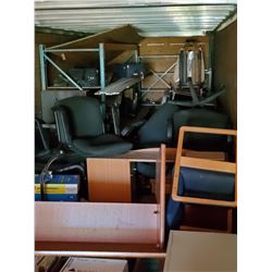 LARGE MISC LOT, INCLUDES PALLET RACKING PIECES,