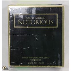 RALPH LAUREN NOTORIOUS 75ML WOMENS EAU DE PARFUM