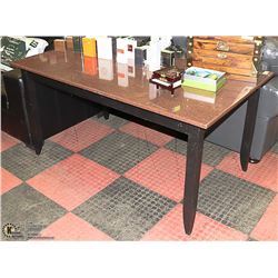 SOLID WOOD GRANITE TOP TABLE