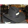 Image 1 : MENS BLACK STETSON HAT. SIZE: 7 1/4