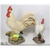 Image 1 : PAIR OF ROOSTER DECORATIVE DISPLAY FIGURES