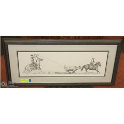 BERNIE BROWN PENCIL SKETCH A GOOD TIME