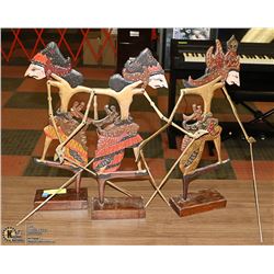 SET OF 3 MARIONETTE FIGURES