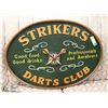 Image 1 : STRIKERS DARTS CLUB MAN CAVE SIGN 3-D EFFECT