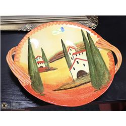 MADE IN ITALY 2FT SERVING TRAY HAND PAINTED