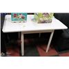 Image 1 : WHITE DROP LEAF TABLE