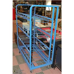 DISPLAY RACK - 4 LEVELS WITH BIN HOLDERS - 600 LBS
