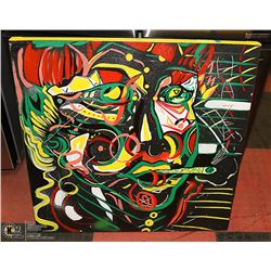 ORIGINAL PORTRAIT ACRYLIC PAINTING ON CANVAS