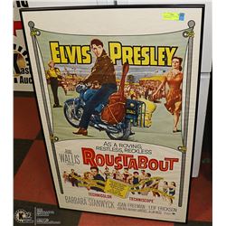 ORIGINAL 1963 ELVIS ROUSTABOUT MOVIE POSTER IN