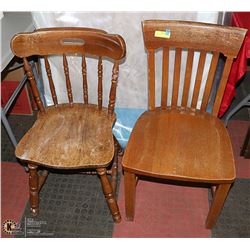 2 ANTIQUE CHAIRS