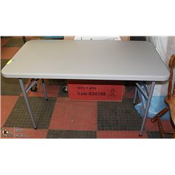 NEW STAPLES 48"X24"-FOLDING TABLE,