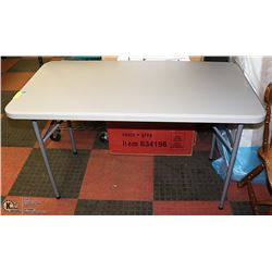 NEW STAPLES 48"X24"-FOLDING TABLE,