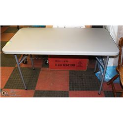 NEW STAPLES 48"X24"-FOLDING TABLE,