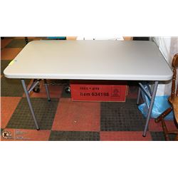NEW STAPLES 48"X24"-FOLDING TABLE,
