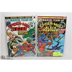 MARVEL TEAM-UP # 19 & #20 SPIDER MAN KA-ZAR COMICS