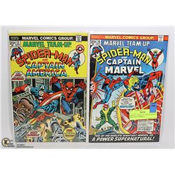 MARVEL TEAM-UP # 13 & #16 SPIDER MAN CAPT. AMERICA