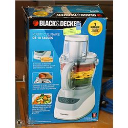 BLACK AND DECKER FOOD PROCESSOR (10 CUP ) USED