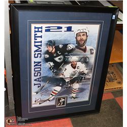 JASON SMITH LTD ED SIGNED HOCKEY POSTER WITH CARD