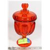 Image 1 : ART GLASS LIDDED CANDY DISH
