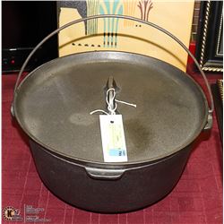 NEW HEAVY CAST IRON POT WITH LID