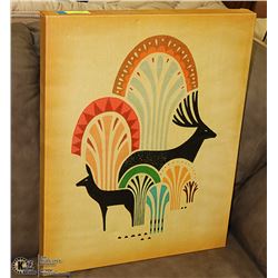 DEER CANVAS WALL HANGING