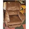 Image 1 : BROWN FABRIC LAZYBOY CHAIR