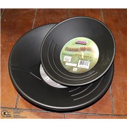 10" AND 14" GOLD PANS FOR GOLD RECOVERY.
