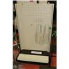 Image 1 : FLOOR STANDING PEG BOARD DISPLAY WITH