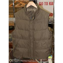 NEW MENS EDDIE BAUER DOWNFILLED GREEN VEST